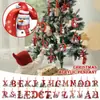 Producto Nuevo Transfronterizo 26 Letras Muñeco de Nieve Bebé Colgante de Navidad Árbol de Navidad Plano Acrílico Colgante Decoración del Hogar