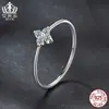 Anillo Aifula Sencillo de Suerte Trébol de Cuatro Hojas Moissanita Plata de Ley S925 Anillo Pulsera Elegante de Lujo para Mujeres Venta al por Mayor