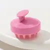 Cepillo de Silicona para Champú en Stock, Superventas Transfronterizo de Amazon, Cepillo de Champú Biodegradable de Paja de Trigo, Cepillo Masajeador para Limpieza del Cuero Cabelludo