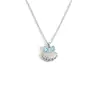 Collar de Concha con Encaje y Lazo Azul Fresco de Verano 2026 Nuevo Estilo Atmósfera Estilo Exquisito Cadena para Clavícula Personalizado