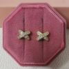 Aretes con un Toque de Lujo Ligero y de Gama Alta, Accesorios para Orejas para Transmisiones en Vivo de Comercio Exterior, Exagerados y Versátiles, Regalos para Estudiantes, Regalo para Novia E7501
