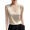 Transfronterizo 2025 Tirantes Dobles Moda Cool Chaleco Pequeño para Mujer Verano Nuevo Camisola de Mujer con Cuello en V e Interior