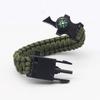 Pulsera de Cuerda de Paraguas Pulsera de Supervivencia Cuerda de Paraguas de Siete Hilos Cuerda Trenzada Pulsera Multifuncional para Camping al Aire Libre Escalada Aparejos de Pesca Bolsa para Peces
