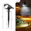 Foco Solar de Doble Propósito Luz de Calle Exterior a Prueba de Lluvia Enchufe de Piso Luz para Césped Luz de Paisaje para el Hogar Luz de Jardín Luz de Jardín