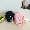 Nueva mini bolsa de teléfono estilo coreano para mujer, bolso de hombro exterior moderno y versátil, bolso cruzado pequeño portátil y ligero