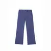 Calça Jeans de Trabalho Elegante Vintage Retrô Americana com Lavagem Pesada e Visual Vintage, Perna Ligeiramente Flare, Caimento Solto, Roupa de Trabalho, Unissex