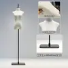 Tienda de Ropa Accesorios de Modelo Ropa de Mujer Maniquí de Medio Cuerpo para Escaparate Perchero Muñeca Falsa Maniquí de Vestido de Novia Soporte de Exhibición