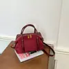 Bolso Retro de Color Sólido a la Moda para Mujer, Nuevo Estilo 2026, Bolso Cruzado para el Trabajo, Bolso Pequeño Tote Exquisito con Personalidad
