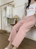 Calças femininas estilo doméstico 2020 estilo preguiçoso estilo flor botão avó calças combinando verão confortável elástico cintura alta
