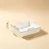 Caja de embalaje para sándwich, caja rectangular para pastel de nieve, caja desechable para pastel de hebras de carne, caja de embalaje para tiramisú