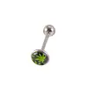 Fabricante de Acessórios para Body Piercing, Estilos Europeu e Americano, Várias Cores Misturadas, Padrões de Cores Misturadas, Piercings de Língua de Aço Inoxidável com Gotejamento de Óleo, Argolas de Língua, Acessórios de Língua
