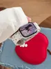 Pulseira de Relógio Colorida com Bolinhas de Tricô e Fivela Magnética Compatível com Apple Watch iwatch 12ª Geração 11/10 Ultra/SE
