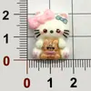 Acessórios para Animais Pequenos, Populares no Xiaohongshu, Cãozinho de Jade Fofo Desenho Animado Resina 3D Acessórios de Alto Valor Atacado