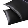Funda de almohada de imitación de seda teñida directamente de fábrica, funda de almohada para exportación transfronteriza, funda de almohada tipo sobre para comercio exterior