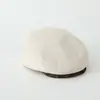 Chapéu de Bebê Outono e Inverno Estilo Retrô Estampa de Leopardo Chapéu para Frente Meninos e Meninas Boina Reversível Tendência Chapéu Cool para Usar