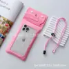 Bolsa à prova d'água para celular com airbag de pvc, zíper de três dobras, fecho de pressão, bolsa inflável flutuante para celular, celular para mergulho