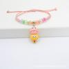 Pulsera linda de caricatura Bob Esponja 2024 Nuevo Paixing Cuerda de Mano para Pareja Infantil Joyería de Mano Tejida a Mano
