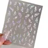 Pegatinas de Uñas de Alta Gama Transfronterizas con Concha Iridiscente y Mariposa de Luz Estilo Nuevo Súper Hada Estilo Puro Deseo Decoraciones DIY con Adhesivo