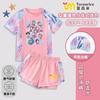 Kpop Hunter Grupo de Meninas Roupa de Banho Infantil Meninas Conjunto Dividido Desenho Animado Manga Curta Shorts Proteção Solar Roupa de Banho Estilo Moderno