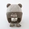 Viento dulce felpa lindo fruta protección de orejas para niños gorra forrada de polar gruesa para niños y niñas gorro de bebé al por mayor gorra transfronteriza