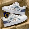 Zapatos de Hombre con Puntera de Concha Otoño Casual Estudiante Versátiles Zapatillas Planas Marca de Moda Deportivos de Gama Alta Blancos de Suela Gruesa Zapatos de Moda