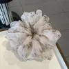 Goma para el Pelo de Malla Floral Extra Grande, Estilo Coreano Moda para Niña Accesorio para el Cabello Boutique Goma para el Pelo