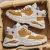 Sapatos Masculinos 2026 Inverno Esportivos Jovens Tênis de Corrida para Alunos do Ensino Fundamental Sola Grossa Couro Sapatos de Pai Aumento de Altura Casuais Masculinos