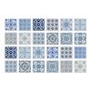 Adesivos de Azulejo de PVC Estilo Europeu para Cozinha e Banheiro de Casa, Adesivos de Parede à Prova d'Água e de Óleo, Papel Autoadesivo para Decoração de Reforma de Armários