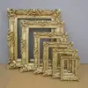 Moldura Europeia Retrô Adereços de Cena de Casamento Moldura de Plástico Decoração de Casamento Moldura Decorativa Ornamentos para Porta-Retrato de Casamento