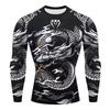 Conjunto de Roupa de Treino de Boxe Luta Artes Marciais Fitness Sanda Roupa Esportiva Ufc Manga Longa Calça Comprida Roupa de Secagem Rápida para Crianças
