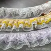 9cm multicolor multicapa gasa encaje volantes DIY Lolita material para paraguas ropa decoración de falda accesorios para calcetines