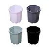 4,8cm Planta Suculenta Vaso Polegar Mini Pequeno Simples Imitação Porcelana Plástico Vaso de Flores Octogonal com Prato Plantas Verdes