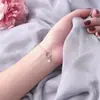 Estilo coreano transfronterizo, estilo Ins, diseño simple, fresco y dulce, nuevo brazalete con diamantes brillantes y luna, brazalete del Principito para mujer