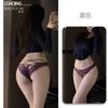 Shuo Yao Estilo Deseo Puro Ropa Interior de Encaje para Mujer Cintura Baja Sin Marcas Estilo Chica Caliente Europeo y Americano Deseo Puro Hueco Delgado Transpirable B43