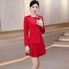 Ropa Nueva de Otoño para Mujer Ropa para Esteticista Ropa para la Universidad Ropa de Trabajo Fabricante Ropa Profesional Roja de Aeromoza Ropa de Trabajo de Hotel