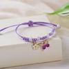 Pulsera de Mariposa Transfronteriza Morada de Joker de Moda Femenina Dulce Hada Estudiante Novia Pareja Joyería para Mano Al por Mayor