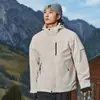Chaqueta de tres en uno estilo Bo Xi para exteriores, ropa de trabajo personalizada para protección forestal, cortavientos, impermeable, ropa de chaqueta para montañismo al aire libre