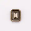 Botones Rectangulares Cuadrados Grandes de Diamante Cosidos a Mano Pequeños Fragantes para Abrigos, Ropa, Cortavientos, Suéteres, Botones Metálicos de Punto