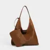 2026 Nuevo Bolso de Hombro Único Tejido Sintético Bolso Tote Casual para Mujer Bolso de Mano de Moda Estilo Old Money de Alta Gama