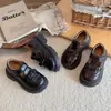 Zapatos para Niñas Zapatos de Princesa para Niños 2026 Nuevo Estilo Zapatos Mary Jane de Otoño para Niñas Planos Casuales Zapatos Pequeños de Cuero Negros