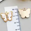 Collar Pendiente Pequeño de Mariposa con Pedrería Colorida de Acrílico y Aleación Aretes Accesorios de Colgante de Moda para Teléfono