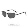 Gafas de Sol de Moda Metálicas Transfronterizas para Mujer, Adecuadas para Viajes y Fotografía, Montura Estrecha Triangular, Estilo Europeo y Americano Simple, Gafas de Sol con Protección Solar al por Mayor