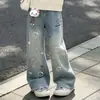 Moda Dulce Estilo Coreano Estilo Academia Falso Dos Piezas Manga Larga Pantalones Vaqueros Dibujos Animados Lindos Conjunto de Dos Piezas para Niños Medianos y Mayores