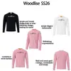 WT710 High Street Estilo Neutro Americano Diseño de Letras Retro Estampado Versión Ajustada Tendencia Urbana para Hombre Camiseta de Manga Larga Capa Base