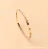 Pulsera de Acero de Titanio de Diez Diamantes de Moda Transfronteriza para Mujer, Pulsera de Acero Inoxidable Totalmente Incrustada, Joyería al por Mayor con Incrustaciones Completas de Diamantes
