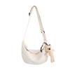 Bolsa Dumpling Feminina Personalizada de Fábrica Estilo Coreano Estudante Ombro Transversal Estilo Japonês Combina com Tudo Harajuku Cor Sólida Bolsa de Lona
