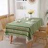 Mantel Estilo Ins con Borlas, Textura de Algodón y Lino, Mantel Impermeable y a Prueba de Aceite, Decoración de Ambiente para Mesa de Comedor en Casa, Tela Gruesa para Cubrir