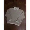 Suéter de Gola Lapela Falso Retrô Americano Unissex Inverno Diário Estilo Preguiçoso Versátil Malha Casual Tendência