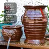 Filtro Paisajismo Juego Completo de Adornos Cerámicos para Estanques de Peces Maceta de Cerámica Tanque de Peces Antiguo Agua Circulante Piscicultura Agua Corriente Cascada