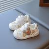 2025 verão novo bebê criança sapatos rede única vazada tênis de menina desenho animado fofo sapatos de bebê para interior